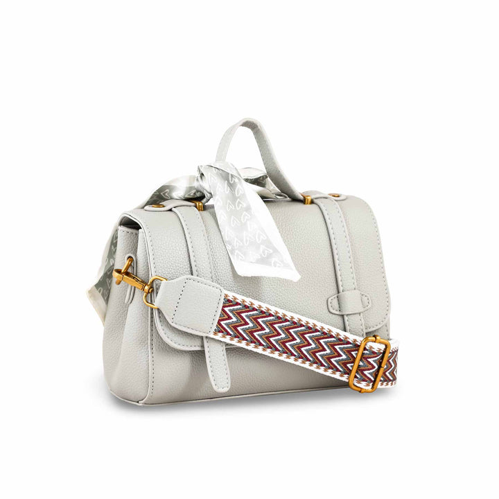 Grey Formal Shoulder Bag For Ladies P36297