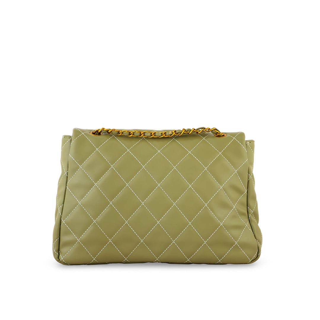 Green Women Formal Shoulder Bag P36304