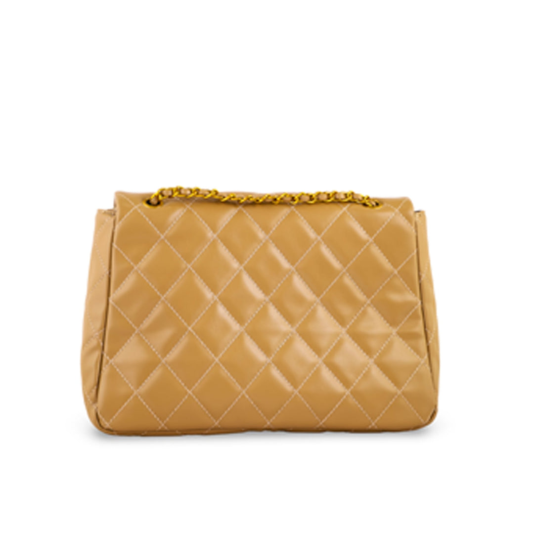 Khaki Women Formal Shoulder Bag P36304