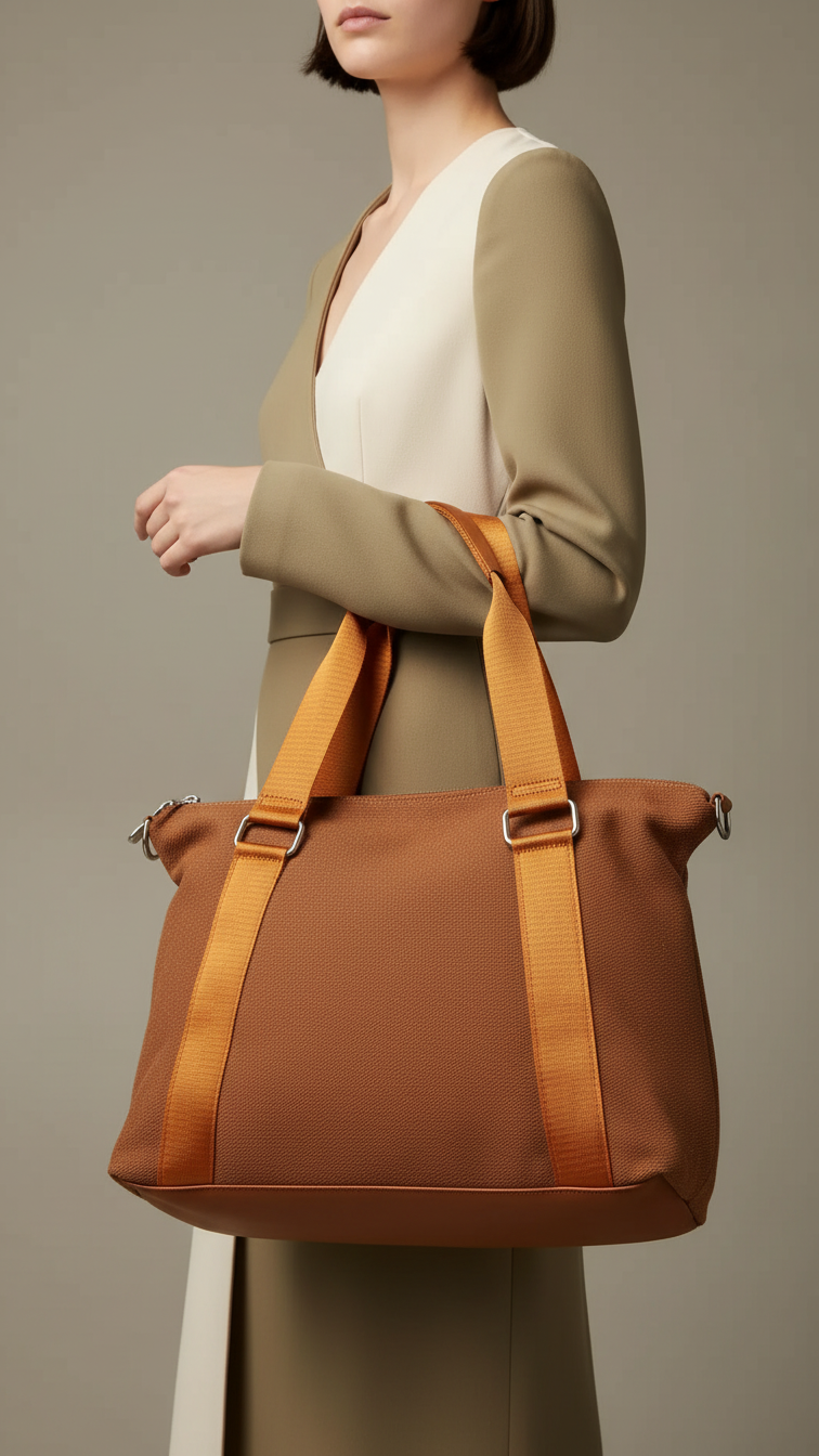 حقيبة كتف رسمية بنية للنساء P36308