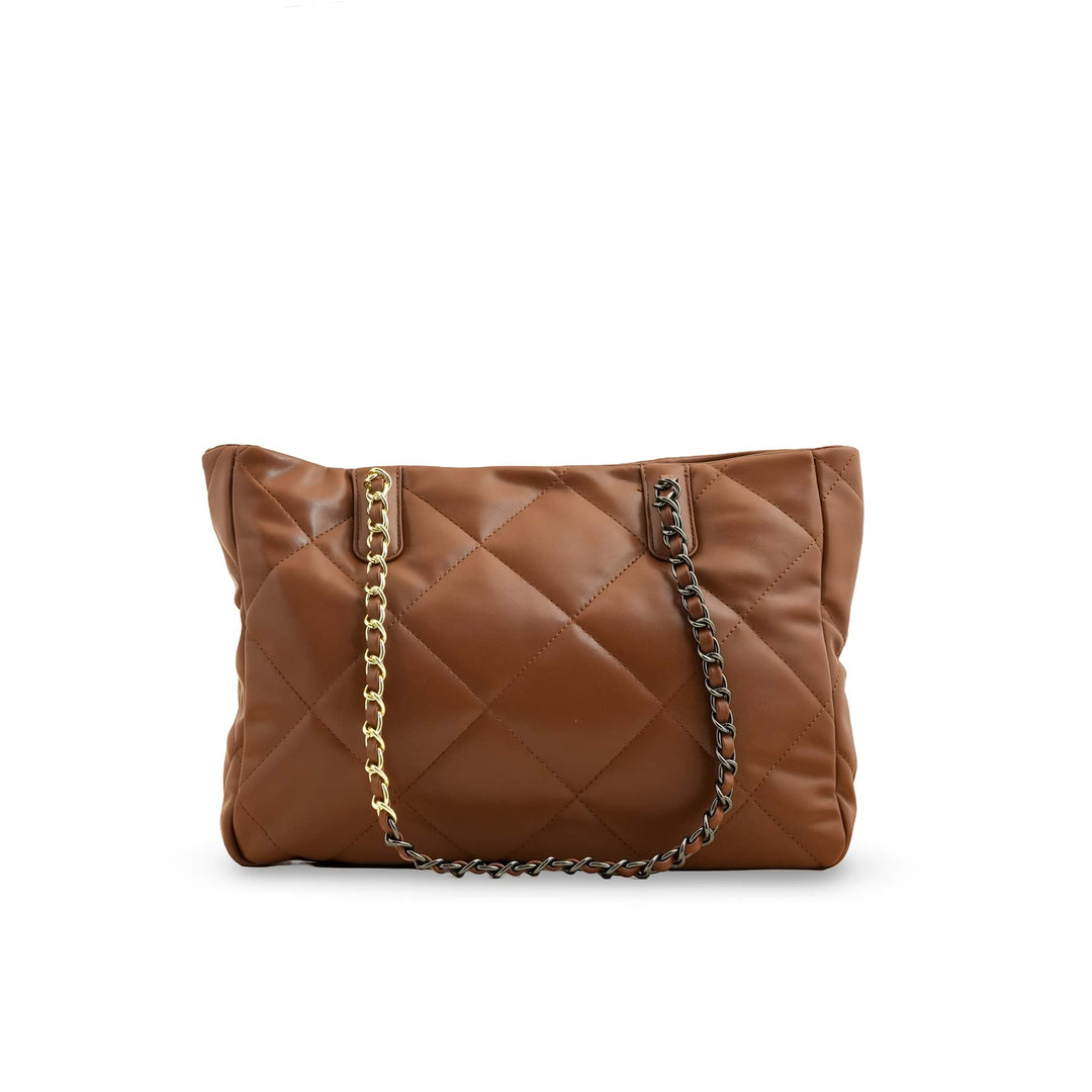 Brown Formal Shoulder Bag P36321