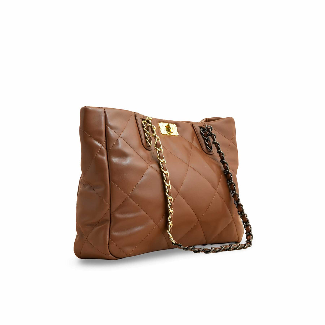 Brown Formal Shoulder Bag P36321