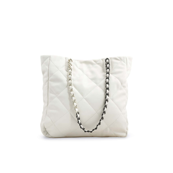 White Formal Shoulder Bag P36322