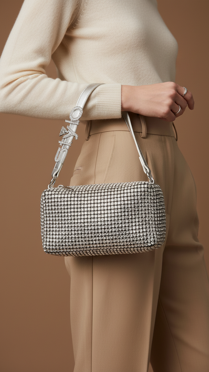 Silver Fancy Clutch P36329