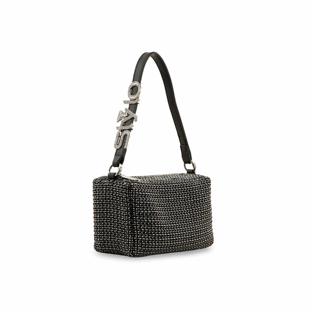 Black Fancy Clutch P36329