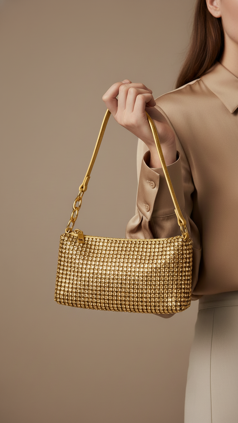 Golden Fancy Clutch P36330