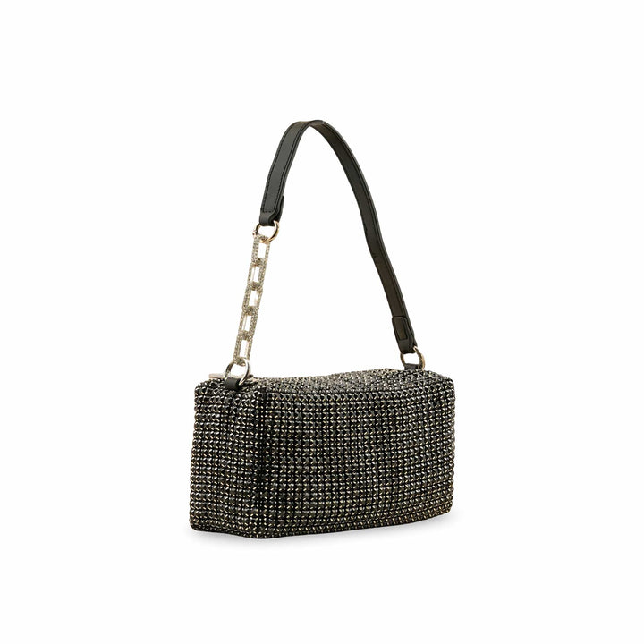 Black Fancy Clutch P36332