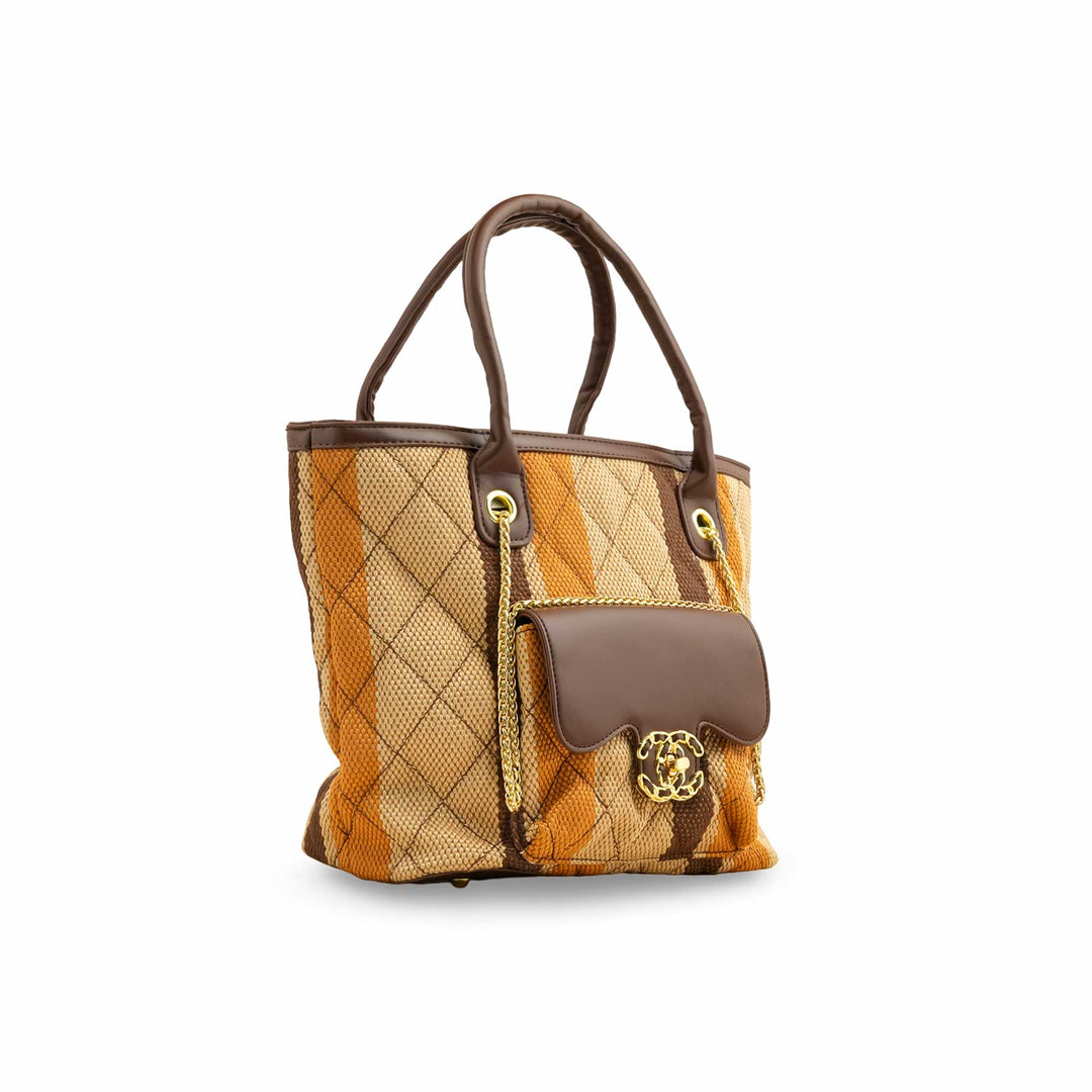 Khaki Formal Shoulder Bag P36335