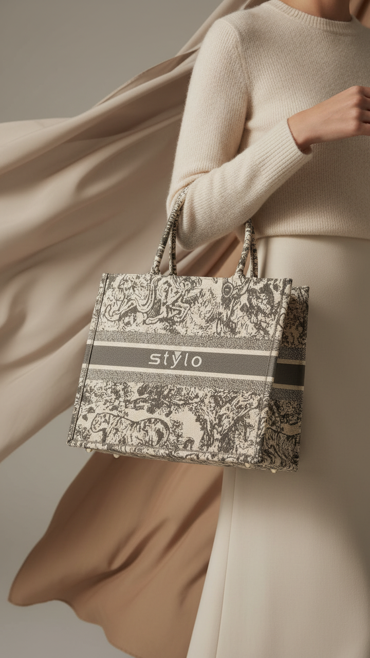 Grey Formal Hand Bag P36337