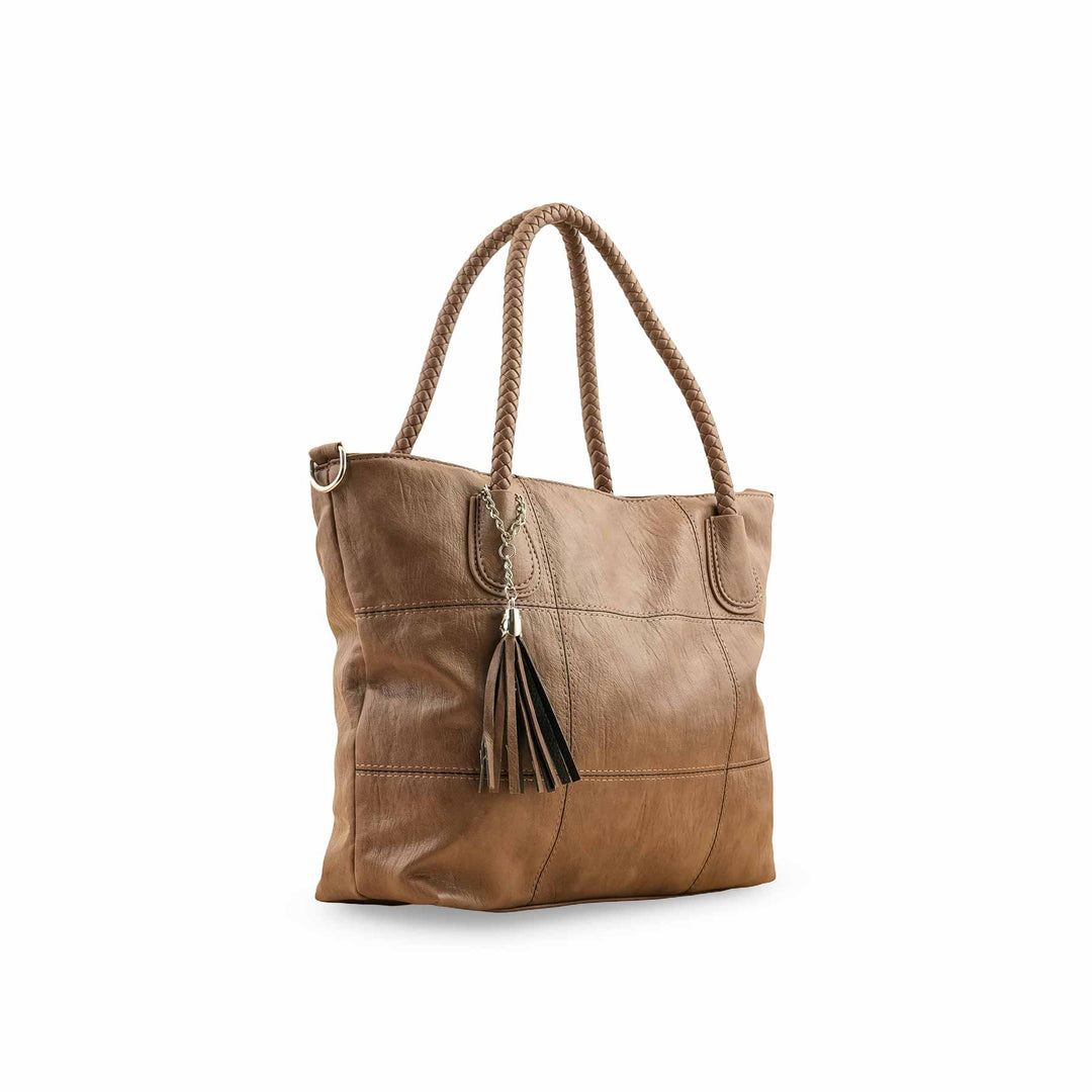 Khaki Formal Shoulder Bag P36346