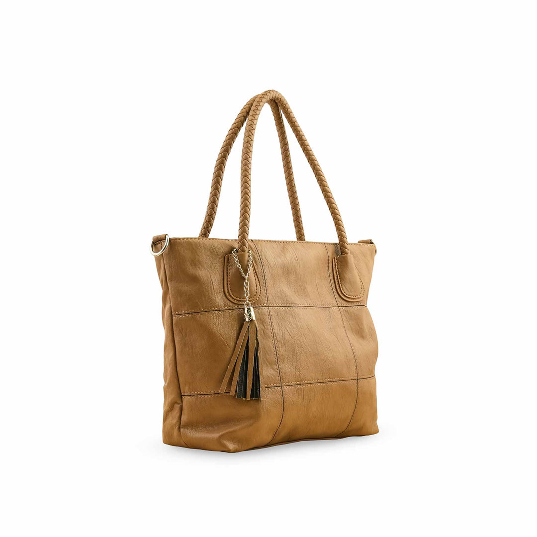 Beige Formal Shoulder Bag P36346