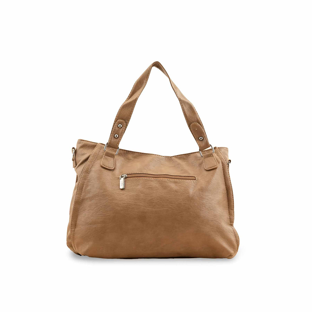 Beige Formal Shoulder Bag P36348