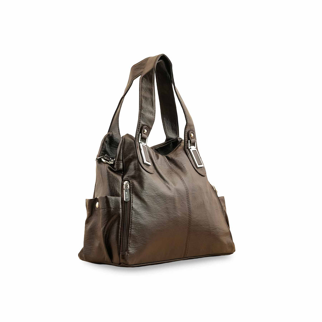 Brown Formal Shoulder Bag P36352