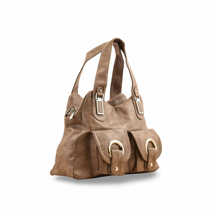Khaki Formal Shoulder Bag P36353