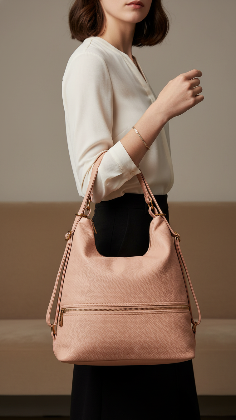 Pink Formal Shoulder Bag For Women P36356