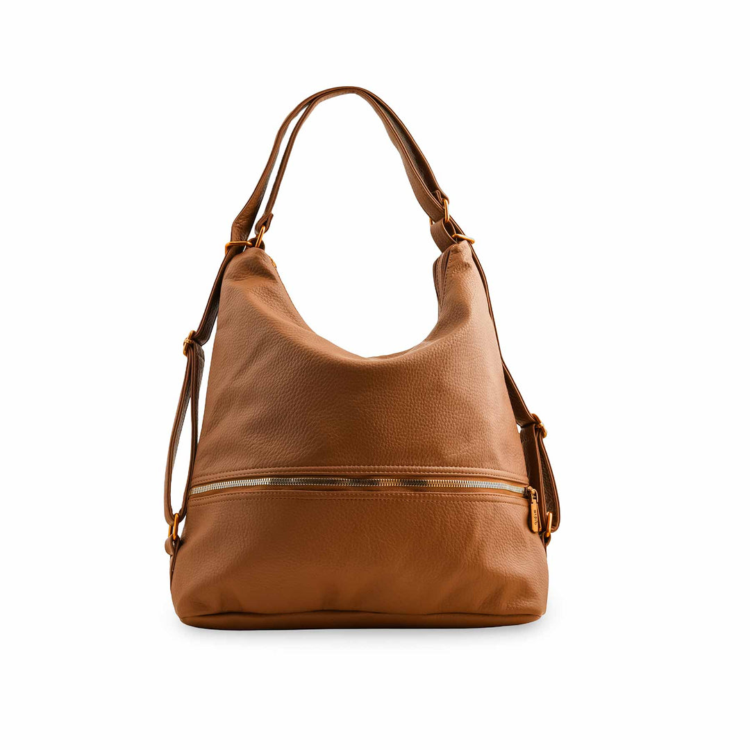 Khaki Formal Shoulder Bag For Women P36356