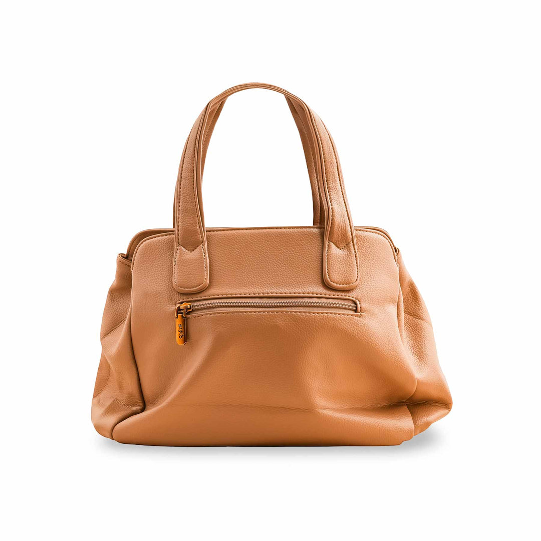 Khaki Formal Shoulder Bag For Women P36357