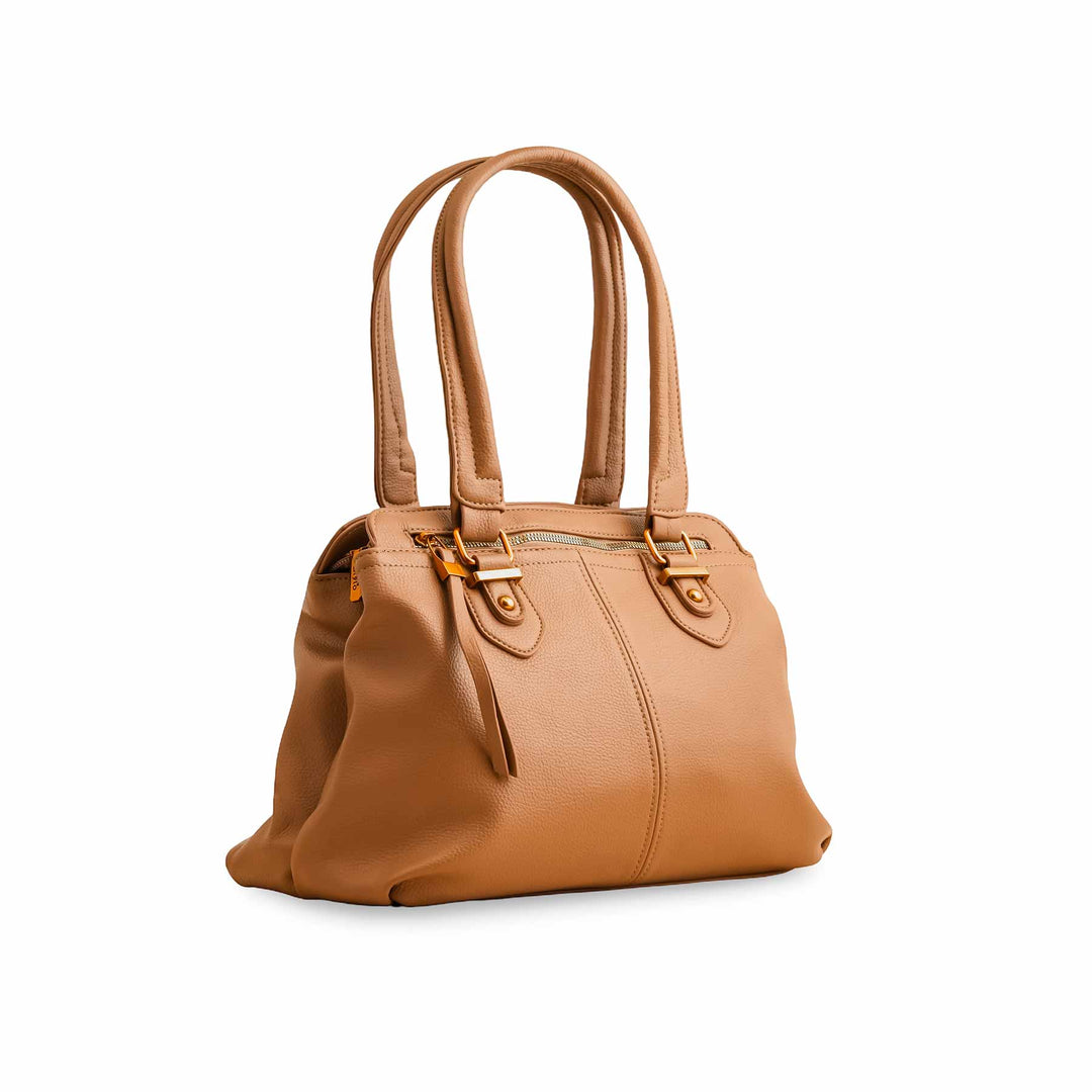 Khaki Formal Shoulder Bags P36358