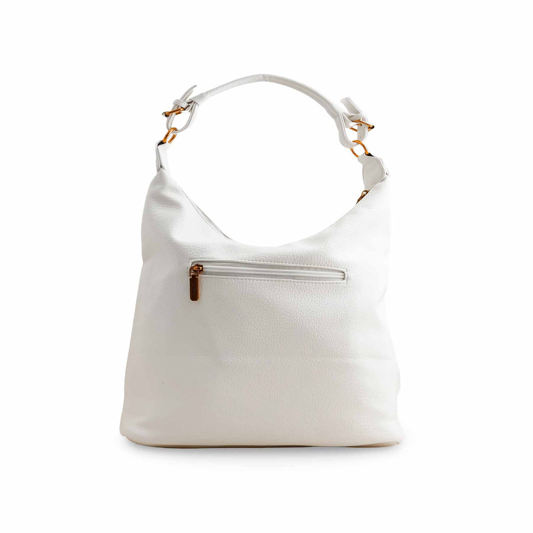 White Women Formal Shoulder Bag P36359