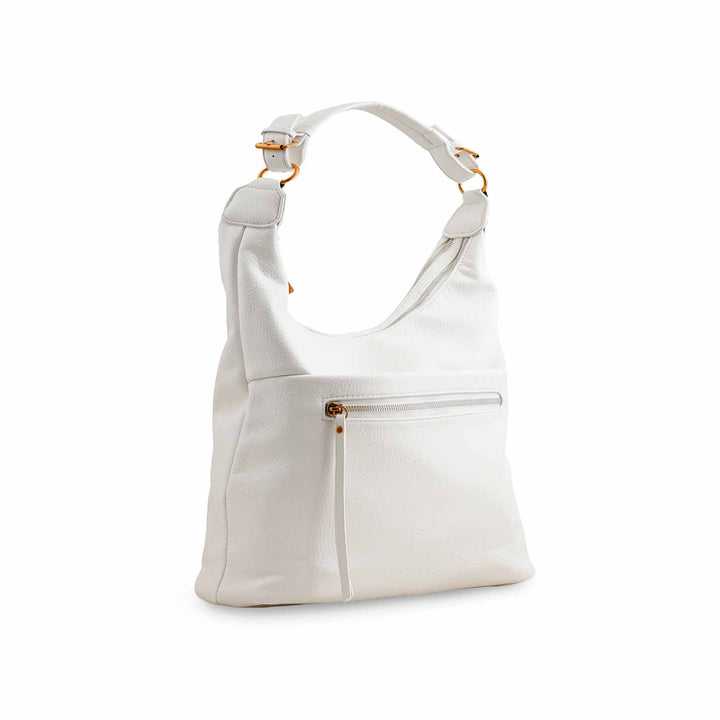 White Women Formal Shoulder Bag P36359