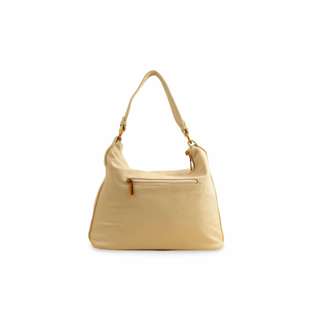 Beige Women Formal Shoulder Bag P36361