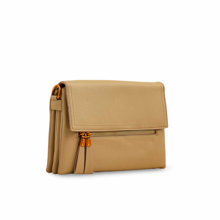 Khaki Women Formal Shoulder Bag P36362