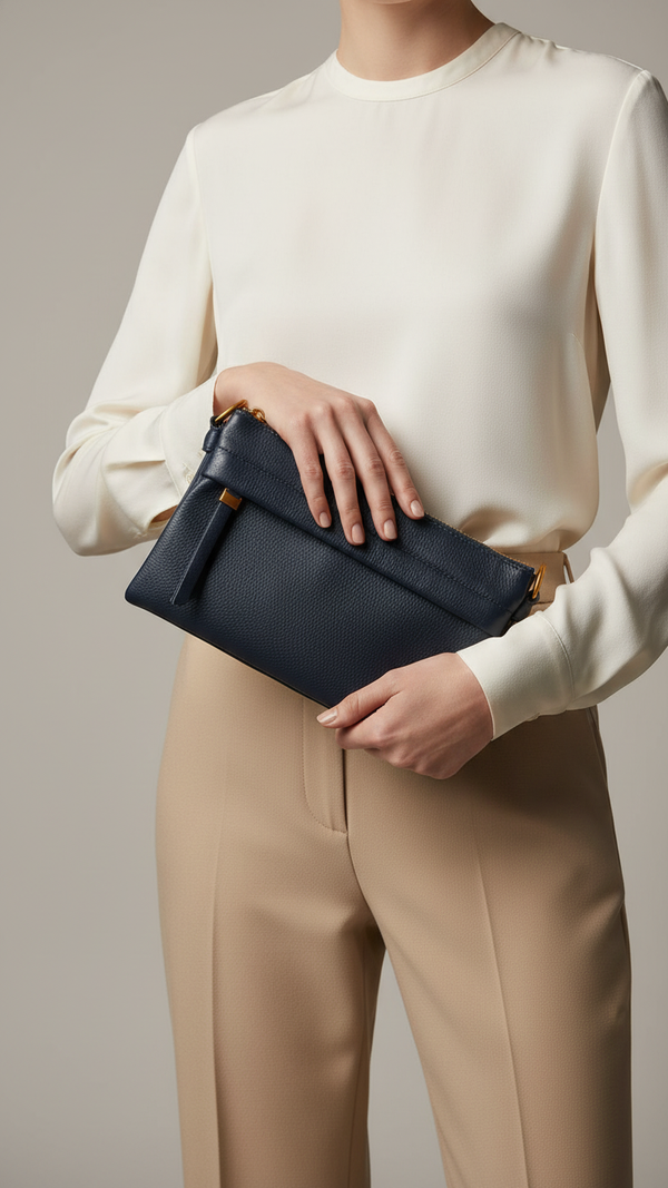Blue Women Formal Shoulder Bag P36363