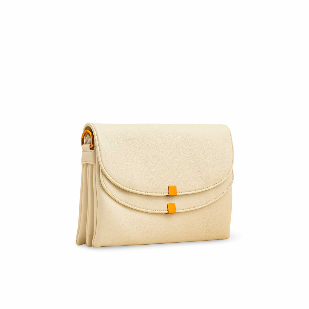 Beige Women Formal Shoulder Bag P36364
