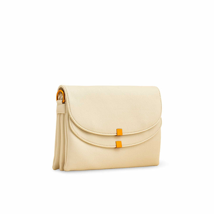 Beige Women Formal Shoulder Bag P36364