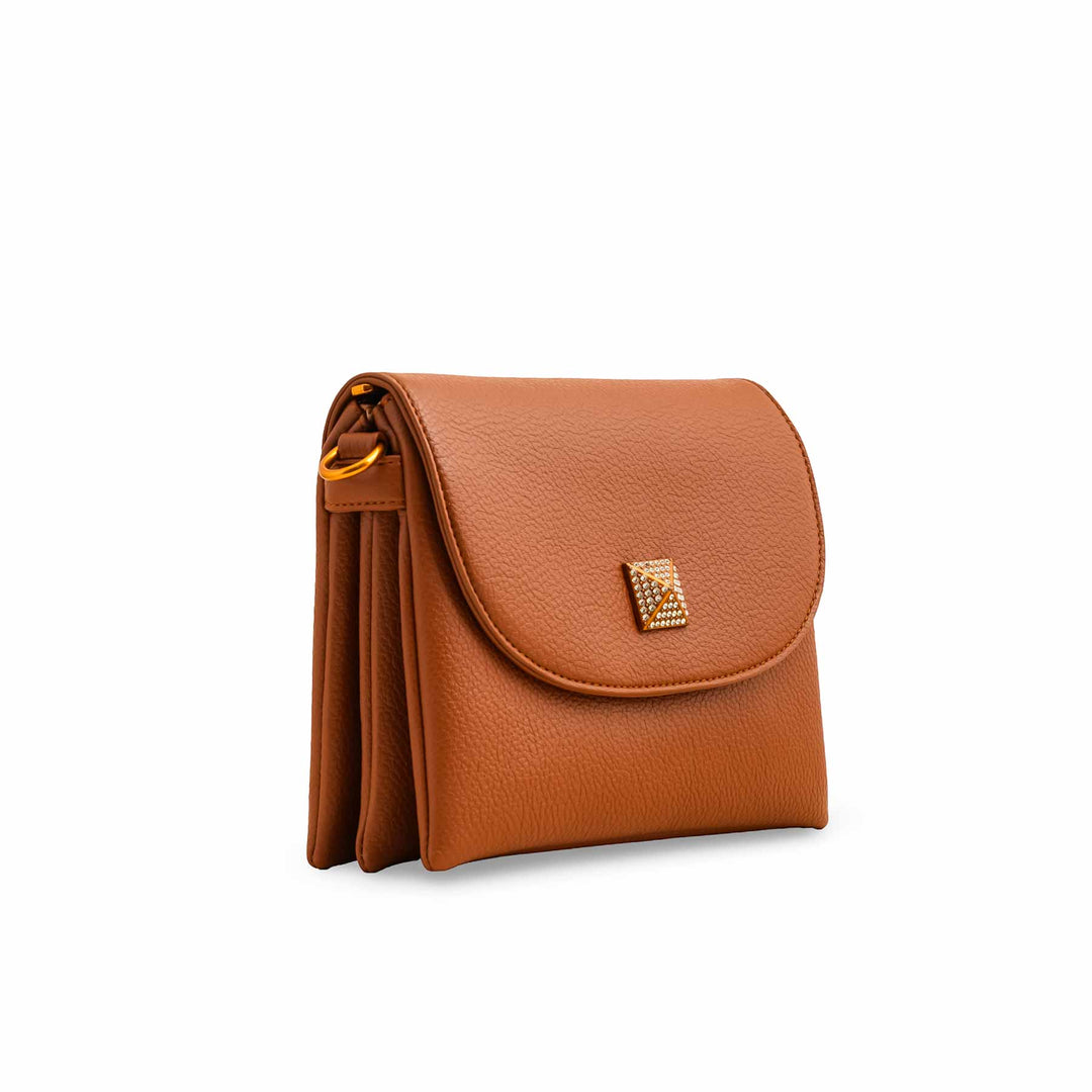 Brown Women Formal Shoulder Bag P36377