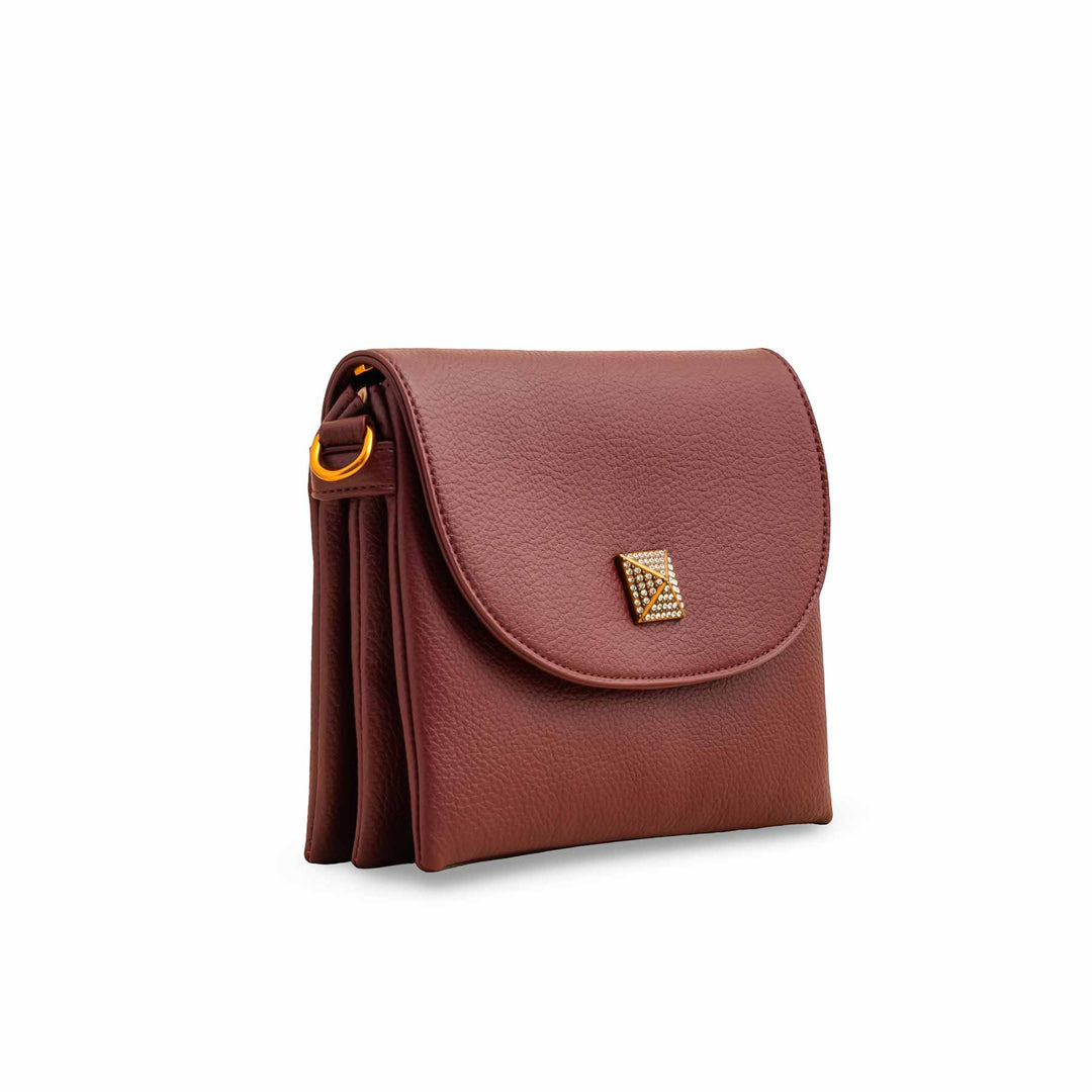 Maroon Women Formal Shoulder Bag P36377
