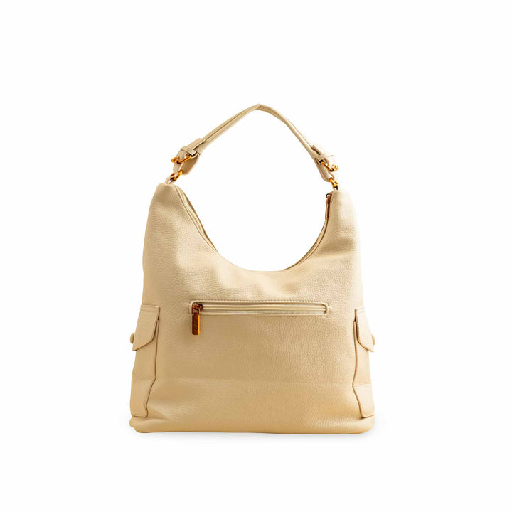 Beige Formal Shoulder Bag P36381