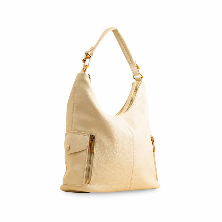Beige Formal Shoulder Bag P36381
