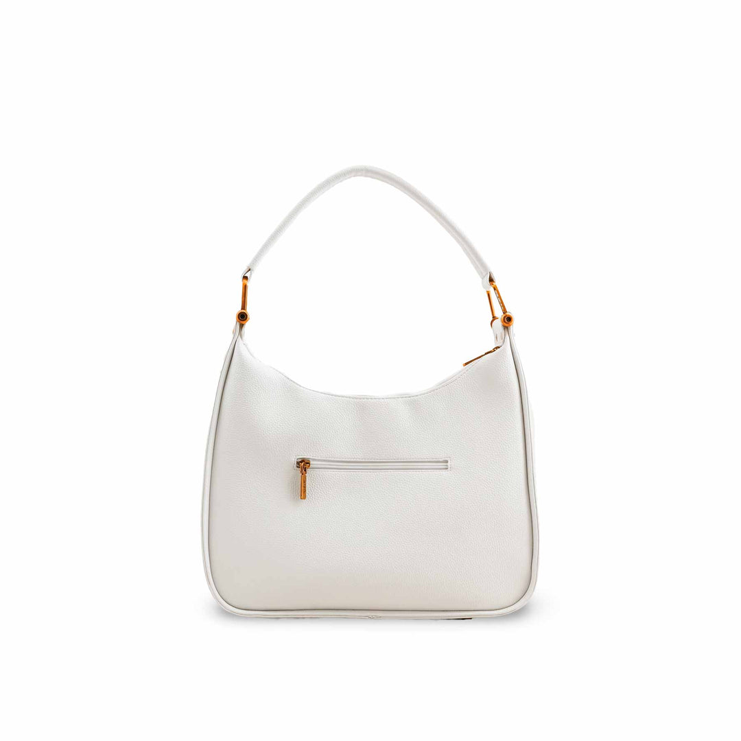 White Formal Shoulder Bag P36382