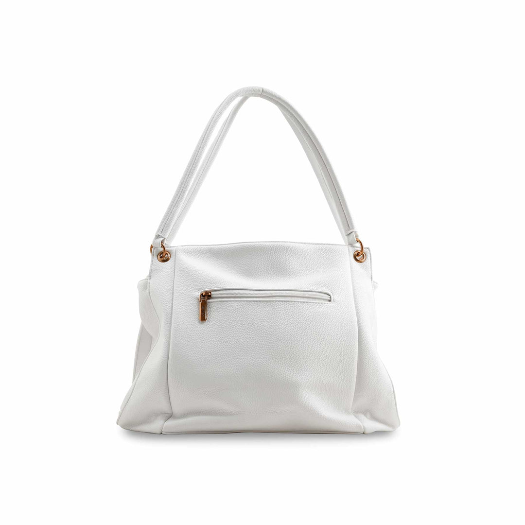 White Formal Shoulder Bag P36384