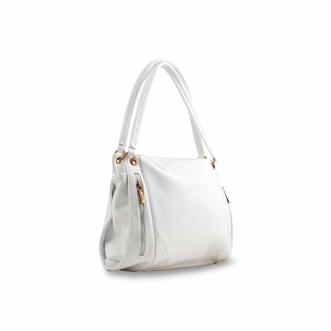 White Formal Shoulder Bag P36384