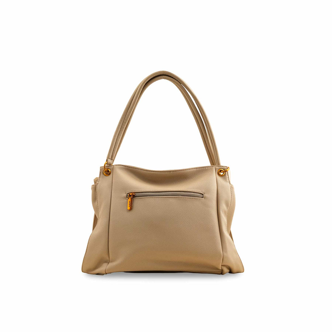 Beige Formal Shoulder Bag P36384