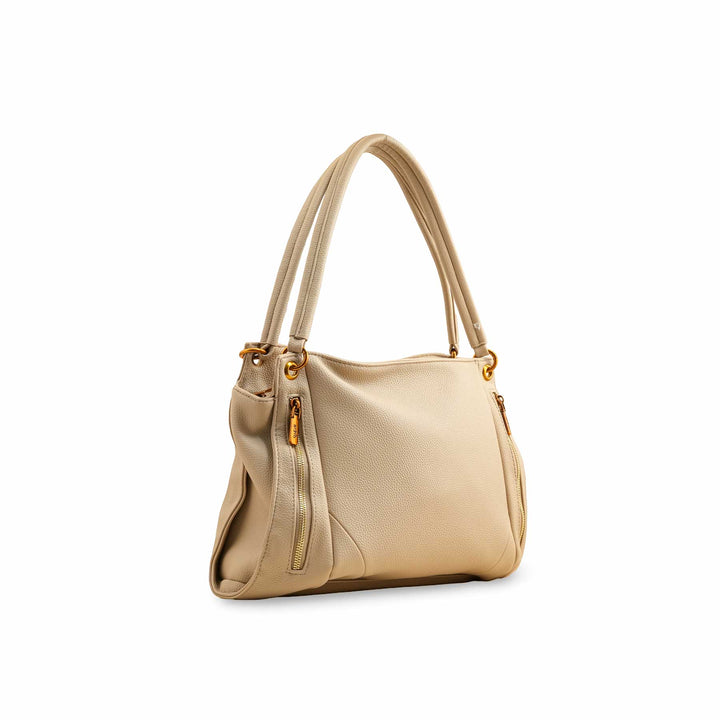 Beige Formal Shoulder Bag P36384