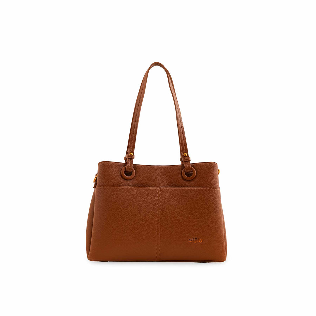 Brown Formal Shoulder Bag P36390