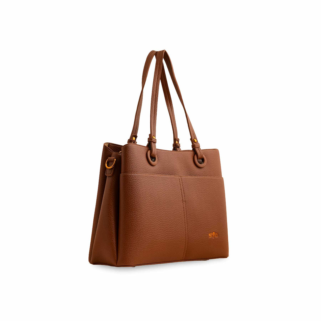 Brown Formal Shoulder Bag P36390