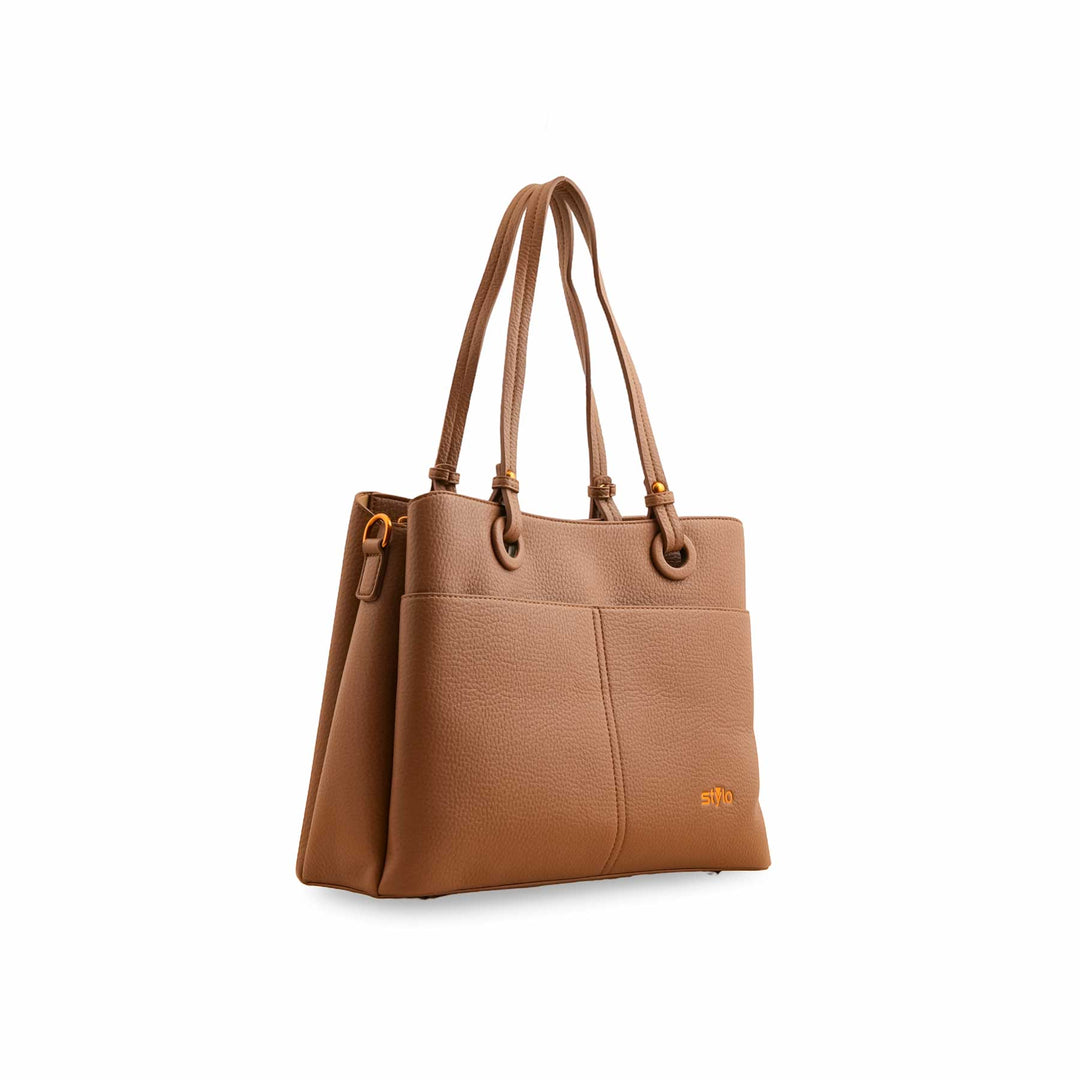 Khaki Formal Shoulder Bag P36390