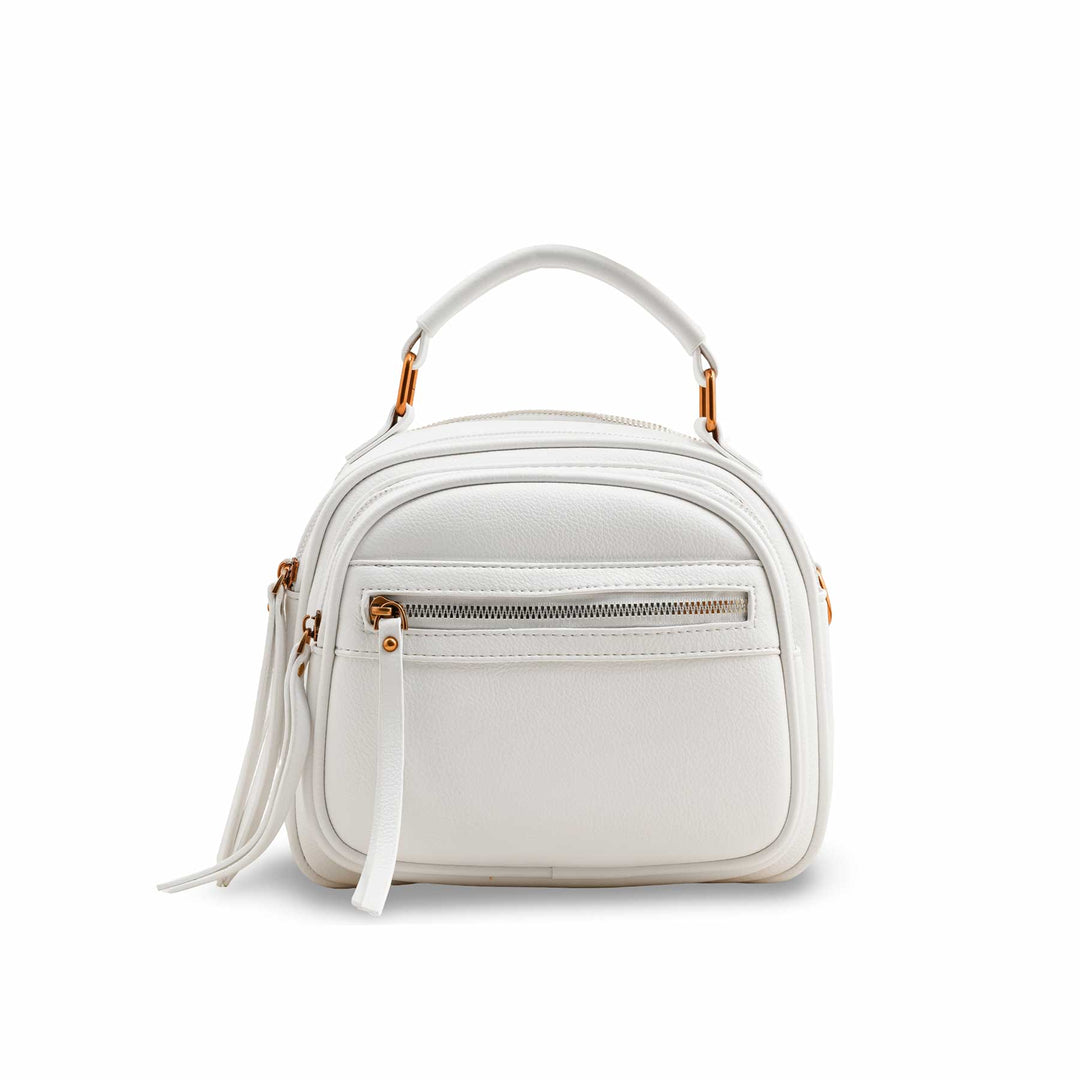 White Casual Shoulder Bag P36391