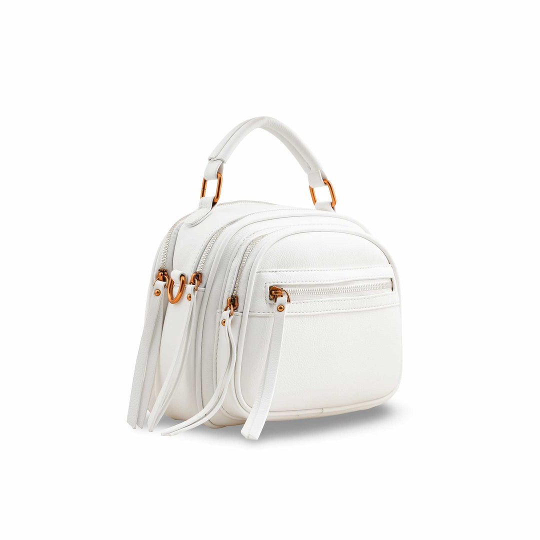 White Casual Shoulder Bag P36391