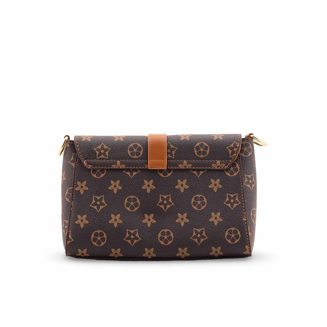 Coffee Formal Shoulder Bag For Women P36417