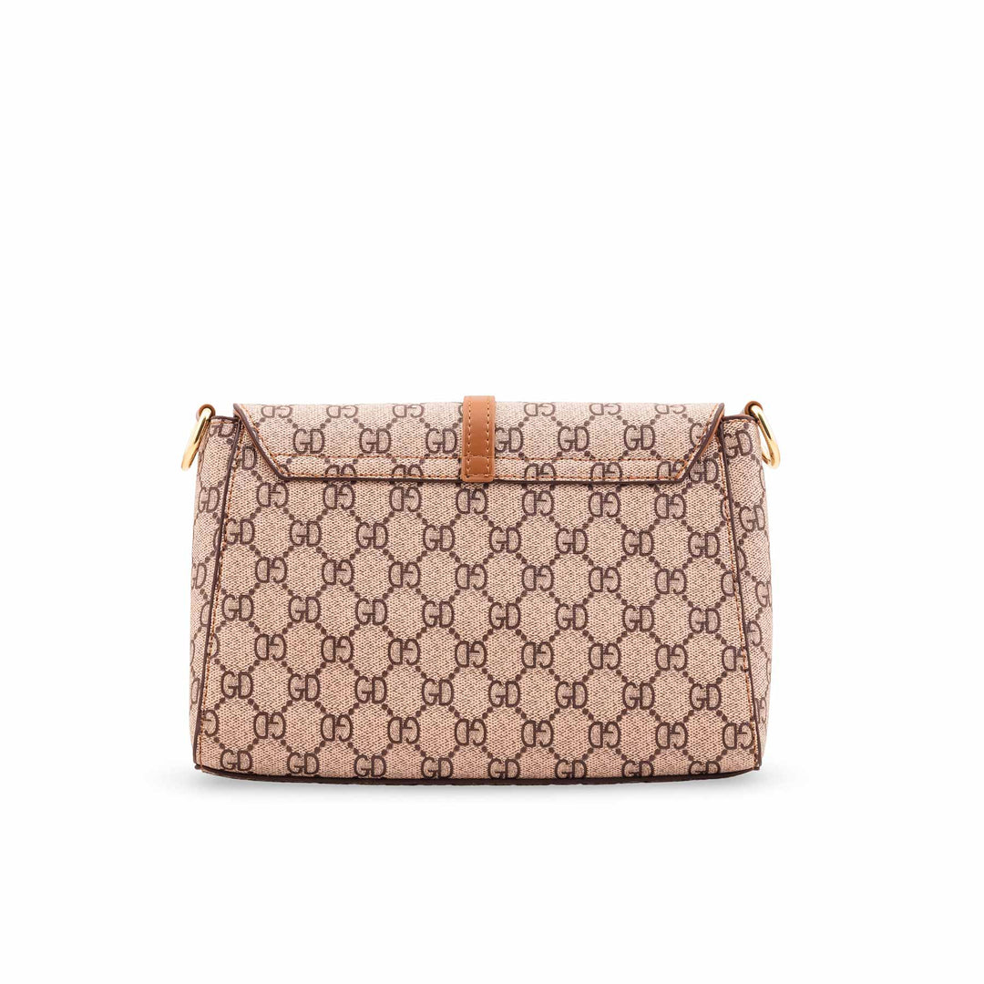 Cream Formal Shoulder Bag For Women P36418