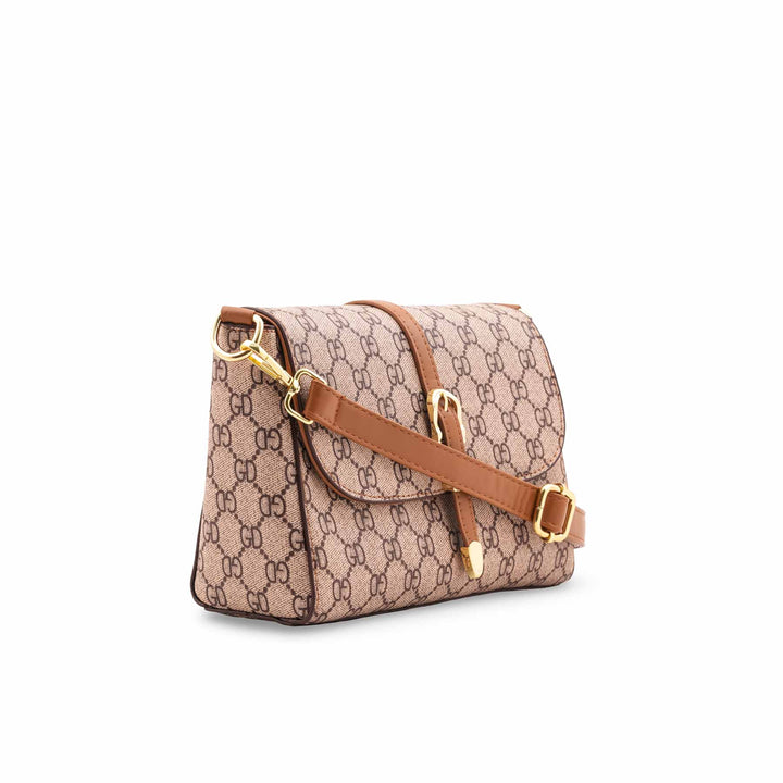 Cream Formal Shoulder Bag For Women P36418