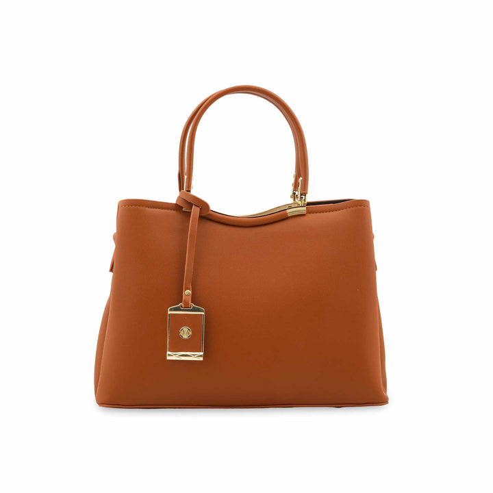 Brown Formal Hand Bag For Ladies P36444