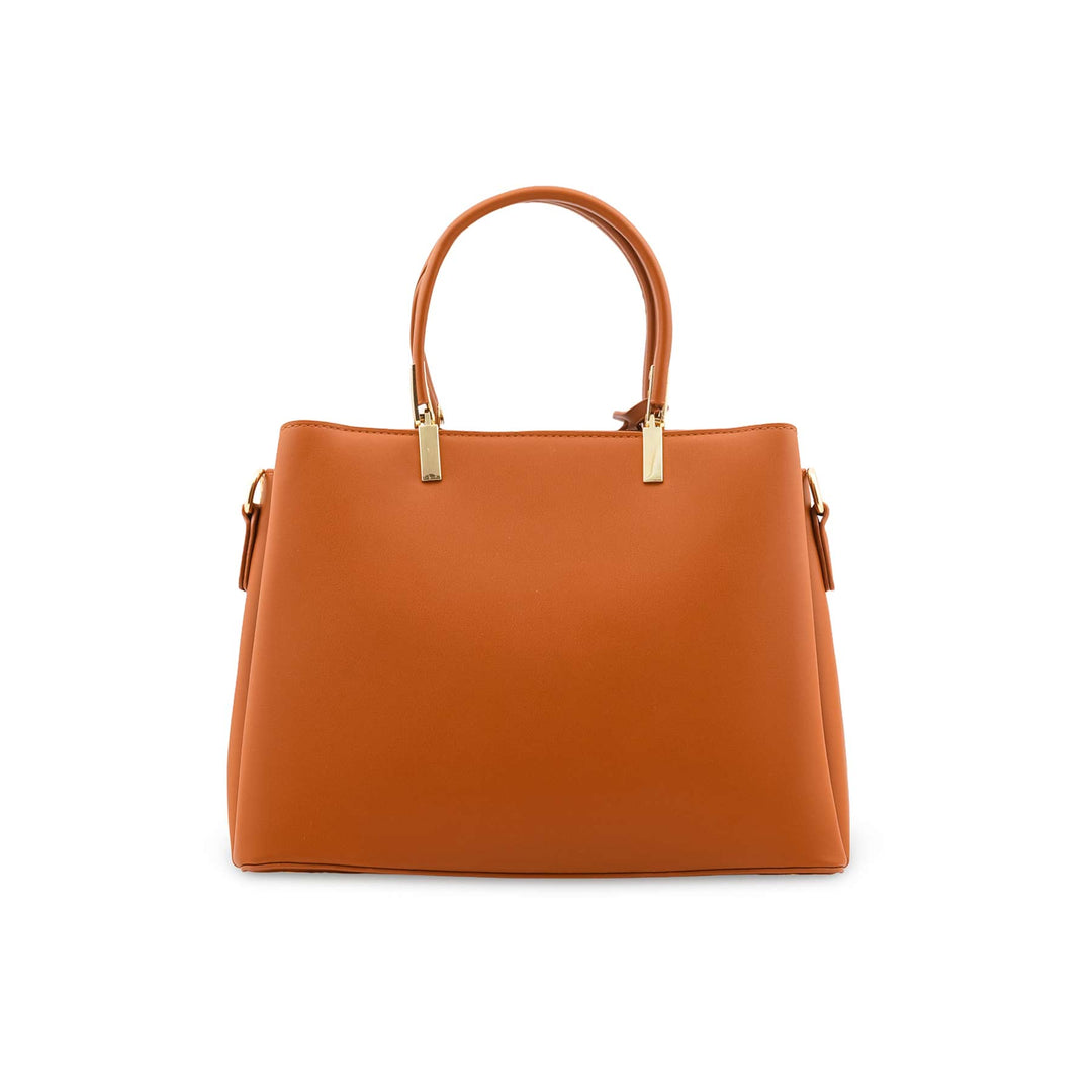 Mustard Formal Hand Bag For Women P36447