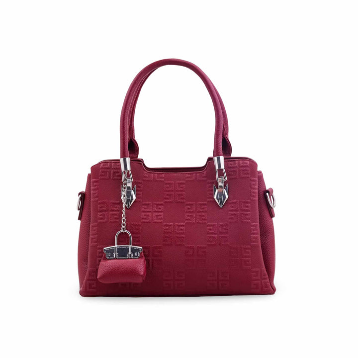 Red Formal Hand Bag For Ladies P36448