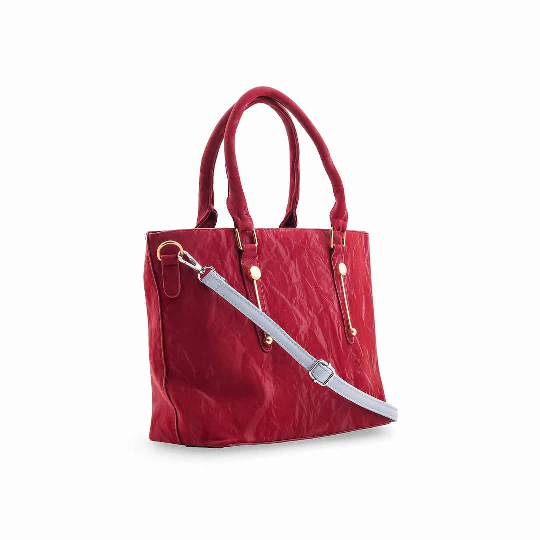 Maroon Formal Shoulder Bag For Ladies P36452